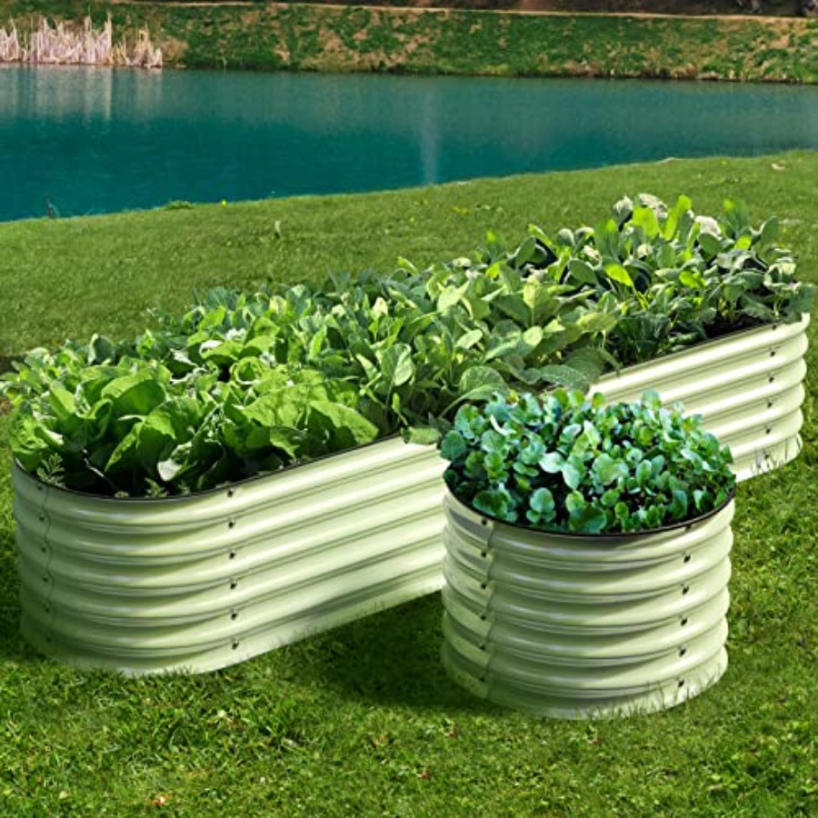 Raised Bed Planter Box - Modulaire, verrijpte tuinbedden van gegalvaniseerd staal