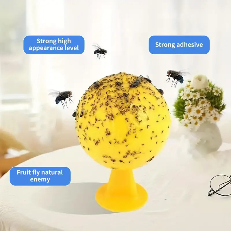 Pest Trap Yellow Sticky - Gele kleverige insectenval, vliegenvanger voor fruitvliegen,
