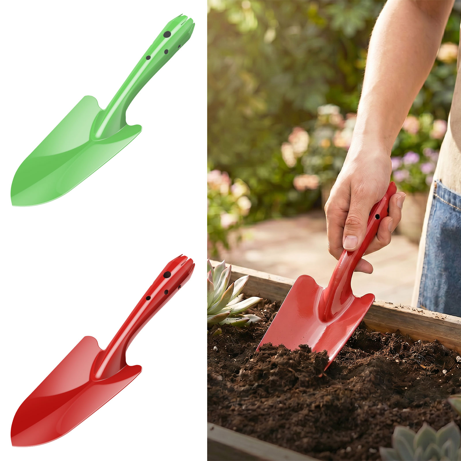 Garden Hand Trowel - Tuinschepje Roestbestendig metalen tuinschep Klein tuingereedschap