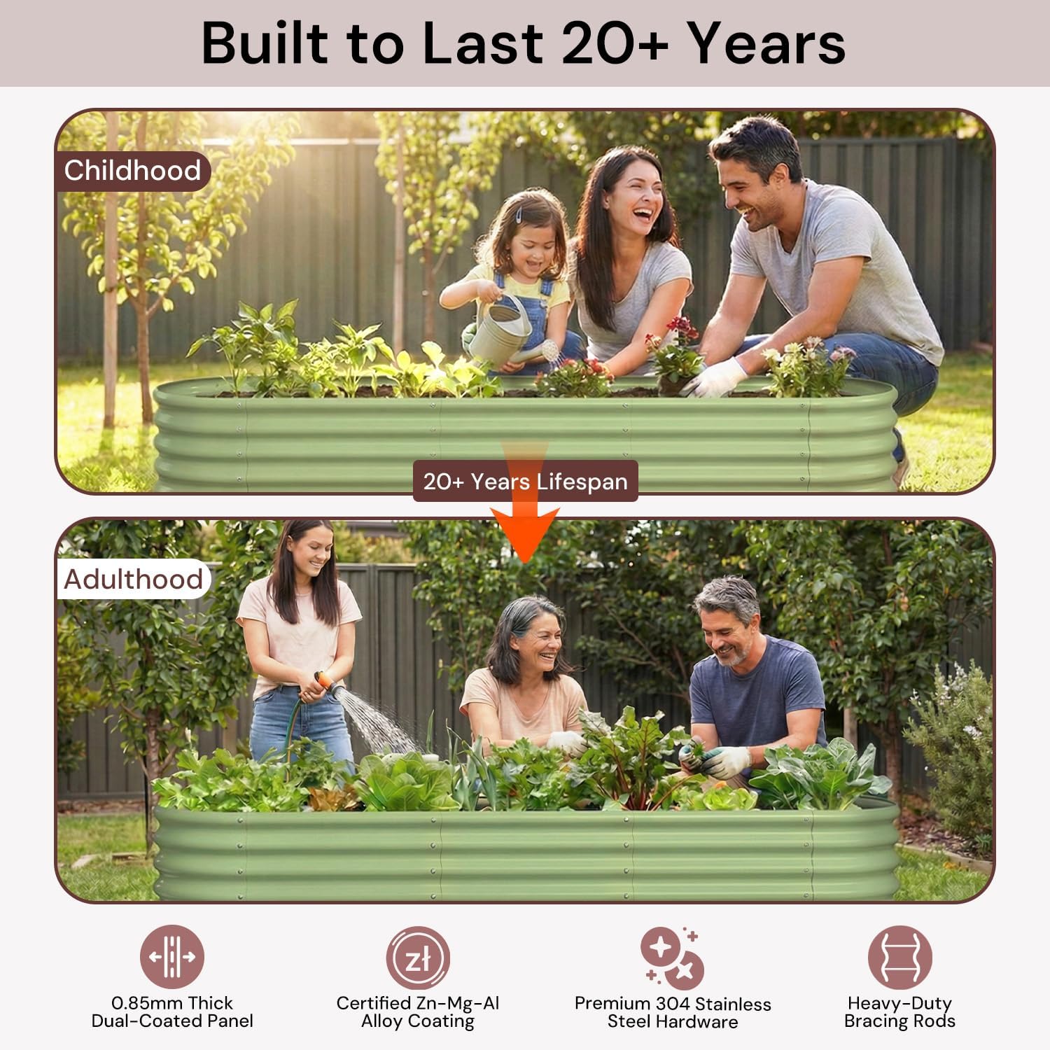 Gegalvaniseerde verhoogde moes - Raised Bed Planter Box recensie en prijs