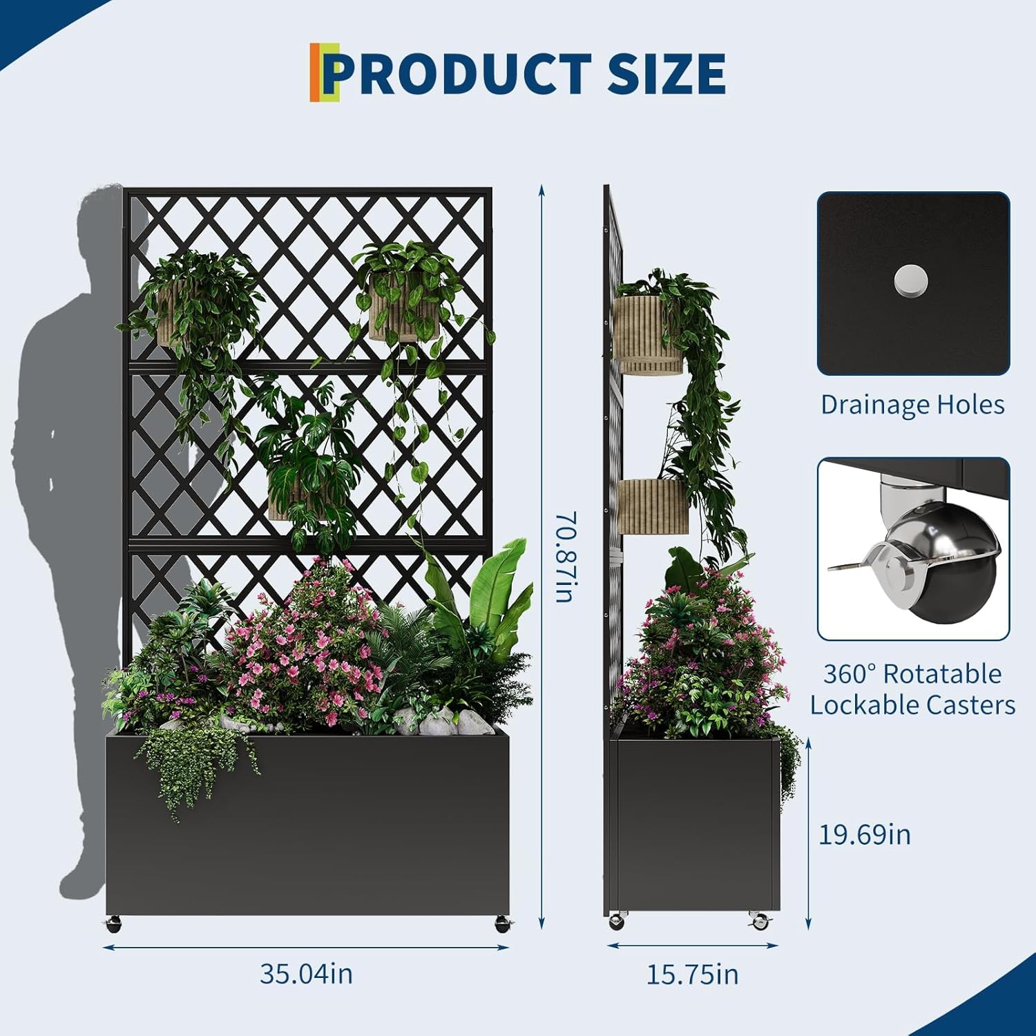 Verhoogd plantenbak van gegalv - Raised Bed Planter Box recensie en prijs