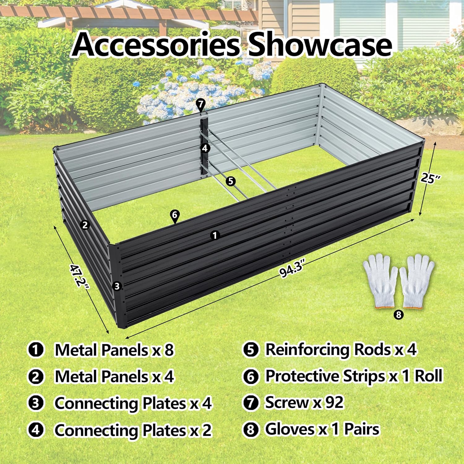 Gegalvaniseerde verhoogde moes - Raised Bed Planter Box recensie en prijs