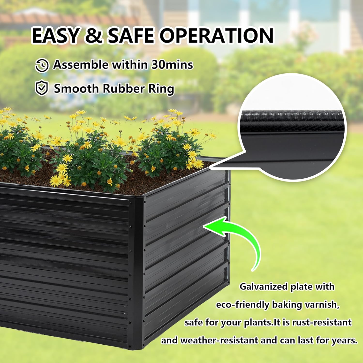 Gegalvaniseerde verhoogde moes - Raised Bed Planter Box recensie en prijs