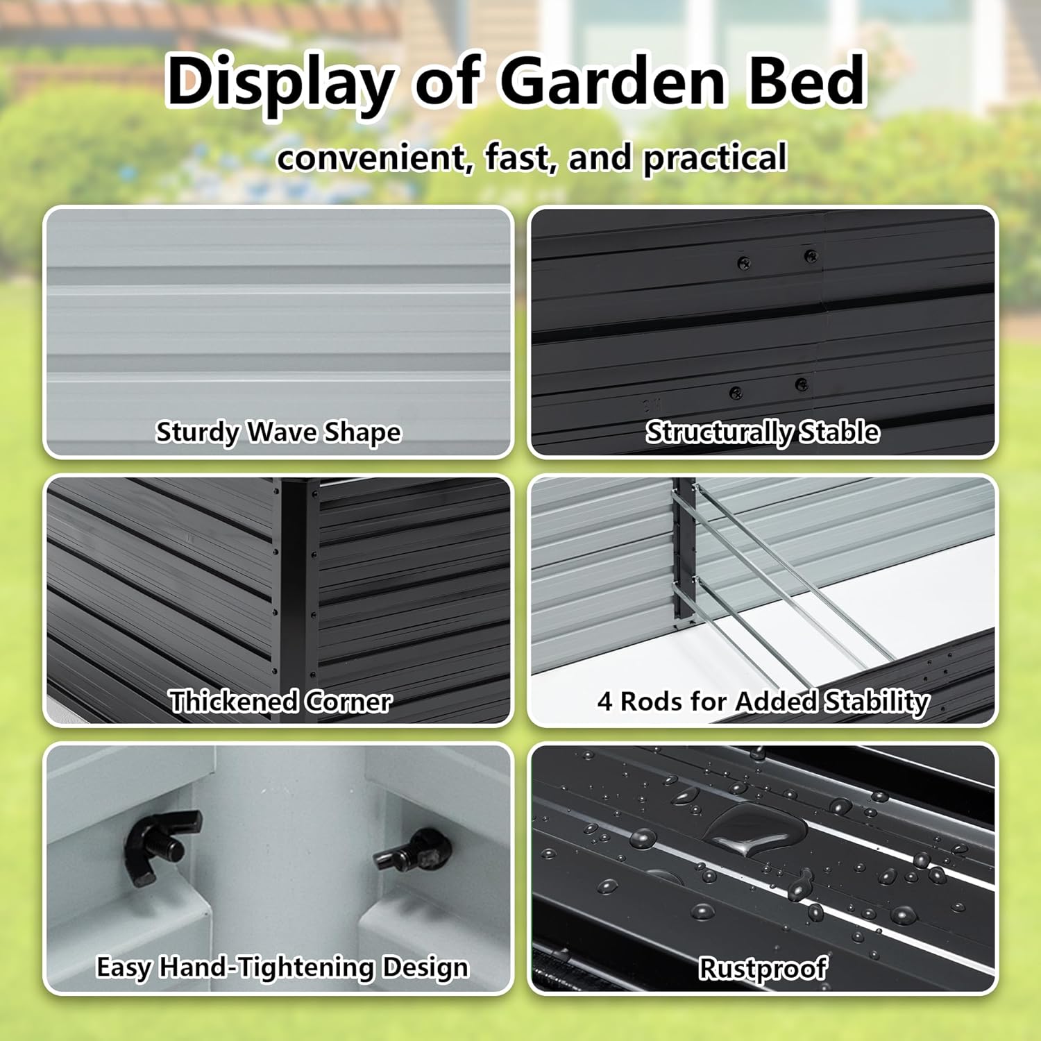 Gegalvaniseerde verhoogde moes - Raised Bed Planter Box recensie en prijs