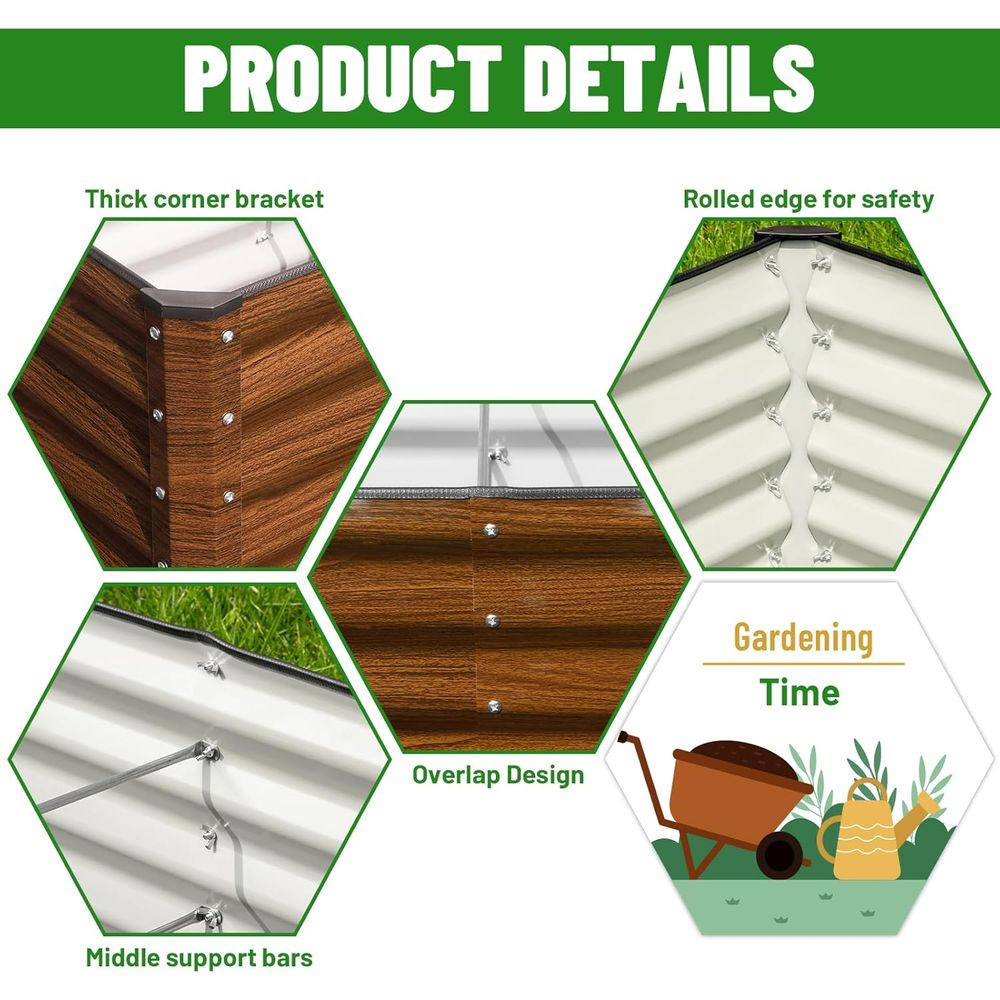 2-pack 6x2x2T gegalvaniseerde  - Raised Bed Planter Box recensie en prijs