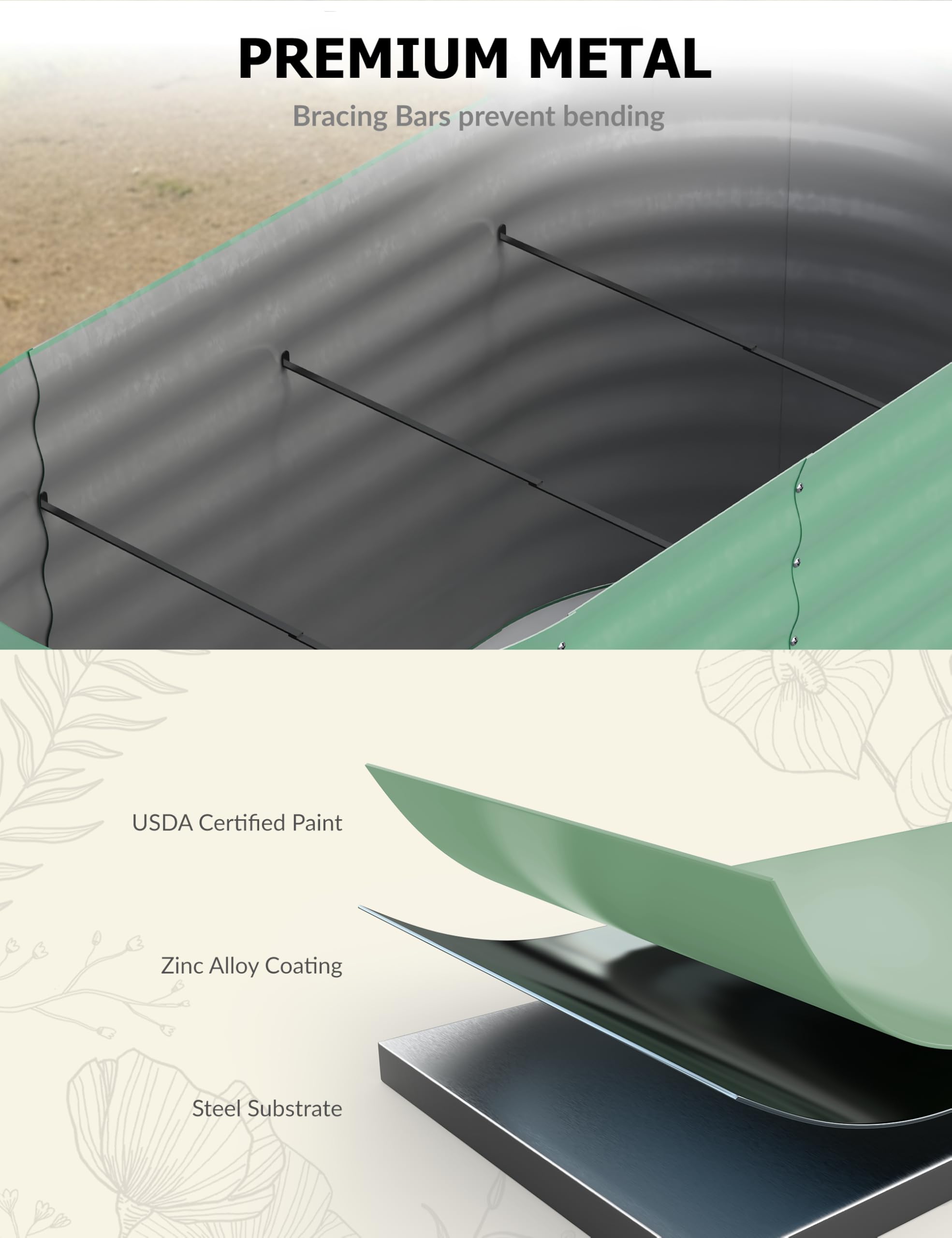 8x4x1,5 ft gegalvaniseerd verh - Raised Bed Planter Box recensie en prijs