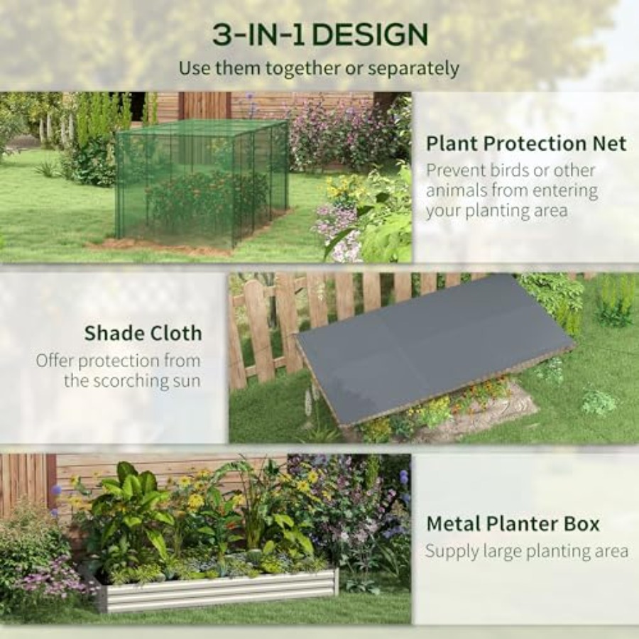 7,3 x 3,4 x 1 ft gegalvaniseer - Raised Bed Planter Box recensie en prijs
