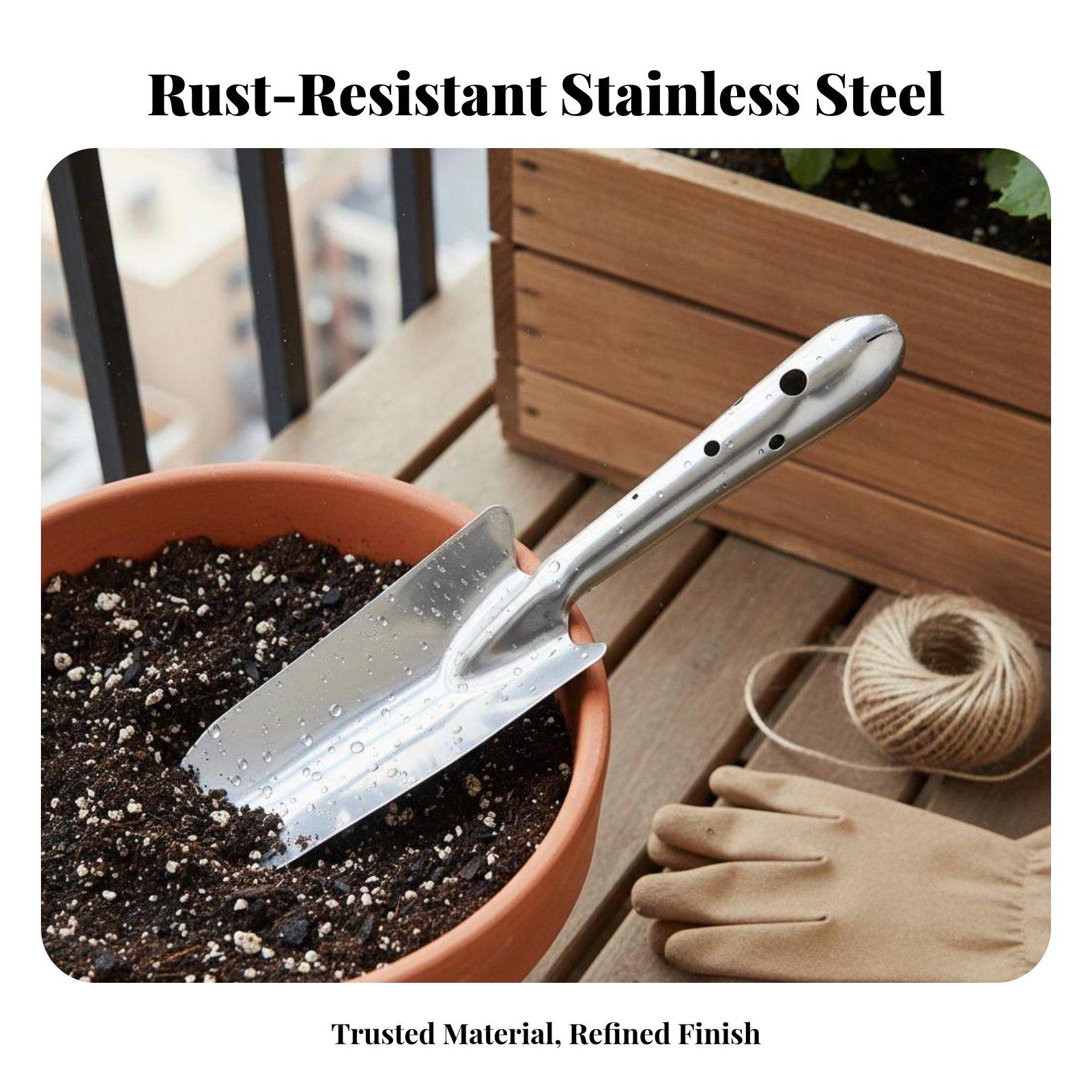Compacte tuinschep van roestvr - Garden Hand Trowel recensie en prijs