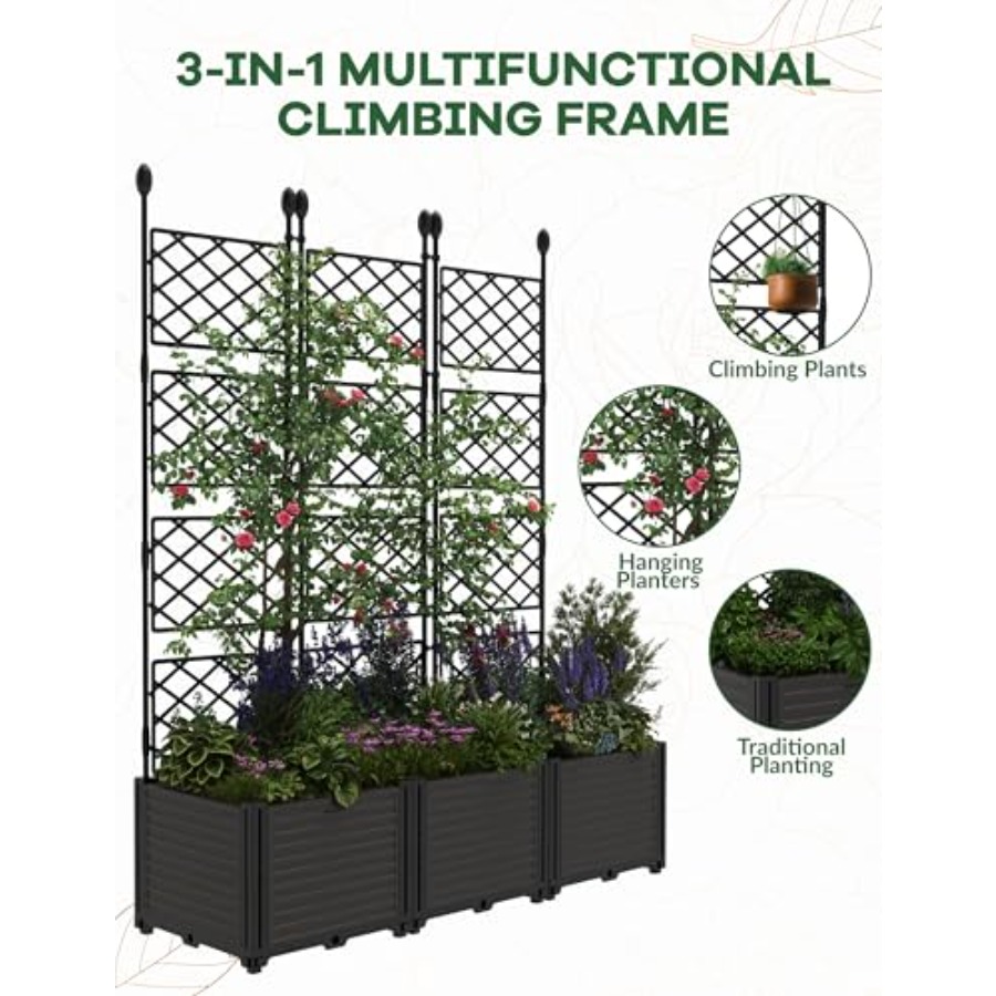 3-delige modulaire verhoogde t - Raised Bed Planter Box recensie en prijs